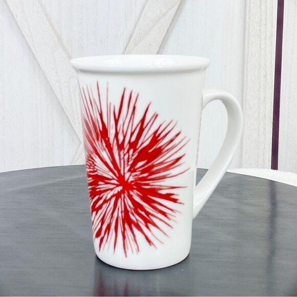 Starbucks Starburst 2014 Holiday Mug White Red 12OZ - Picture 2 of 10